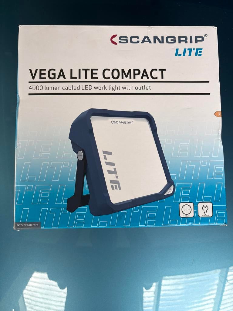SCANGRIP VEGA LITE COMPACT LED werklamp 4000 lumen, Doe-het-zelf en Verbouw, Bouwverlichting, Ophalen of Verzenden, Nieuw, Minder dan 50 watt