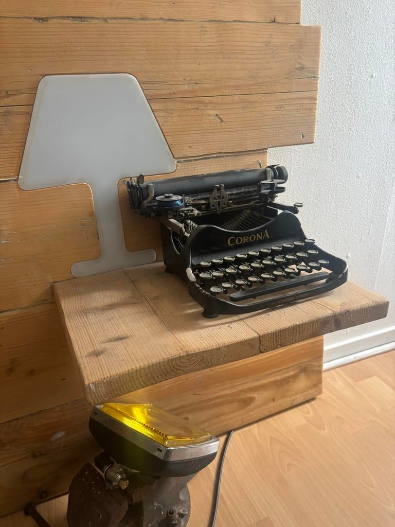 Corona No. 3 Small Folding Portable Typewriter Original, Ophalen of Verzenden, Gebruikt