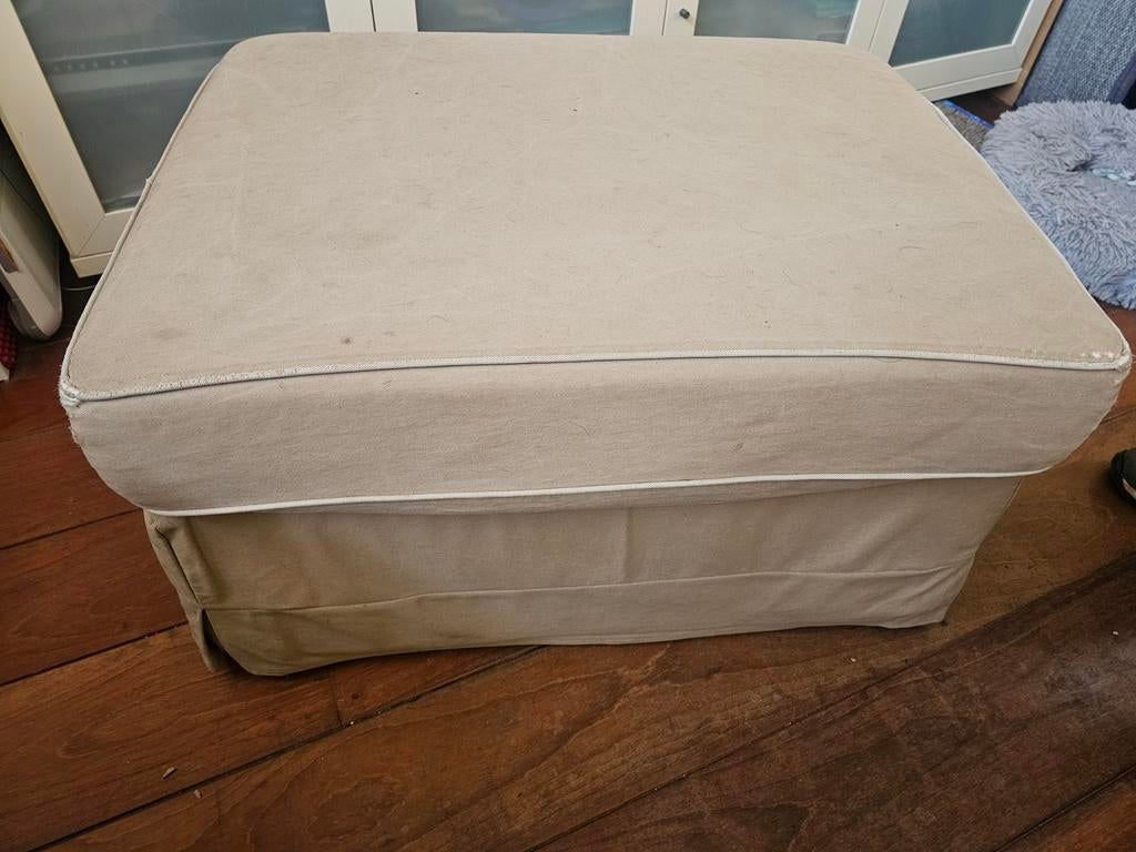 IKEA Ektorp voetenbank/hocker met opbergruimte, Ophalen, Gebruikt, Stof, 50 tot 75 cm