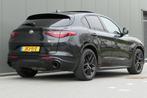 Alfa Romeo STELVIO 2.2 JTD AWD Veloce Ti Pano Keyless Leder, Automaat, Gebruikt, 4 cilinders, Zwart
