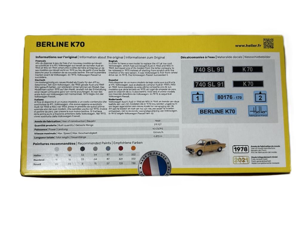 Heller Berline K70 HEL-80176, Ophalen of Verzenden, Nieuw, Tractor of Landbouw, Overige merken