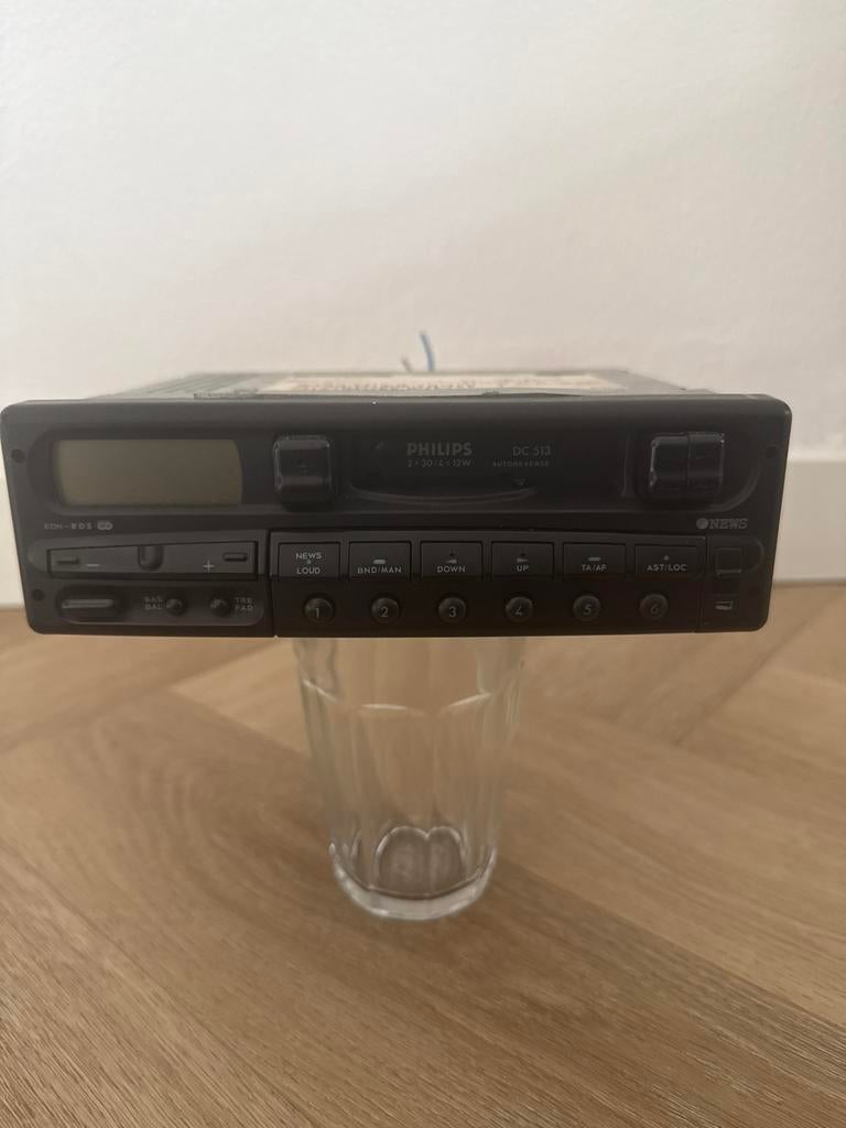 Philips DC 513 RDS autoradio met afneembaar front, Ophalen of Verzenden, Gebruikt