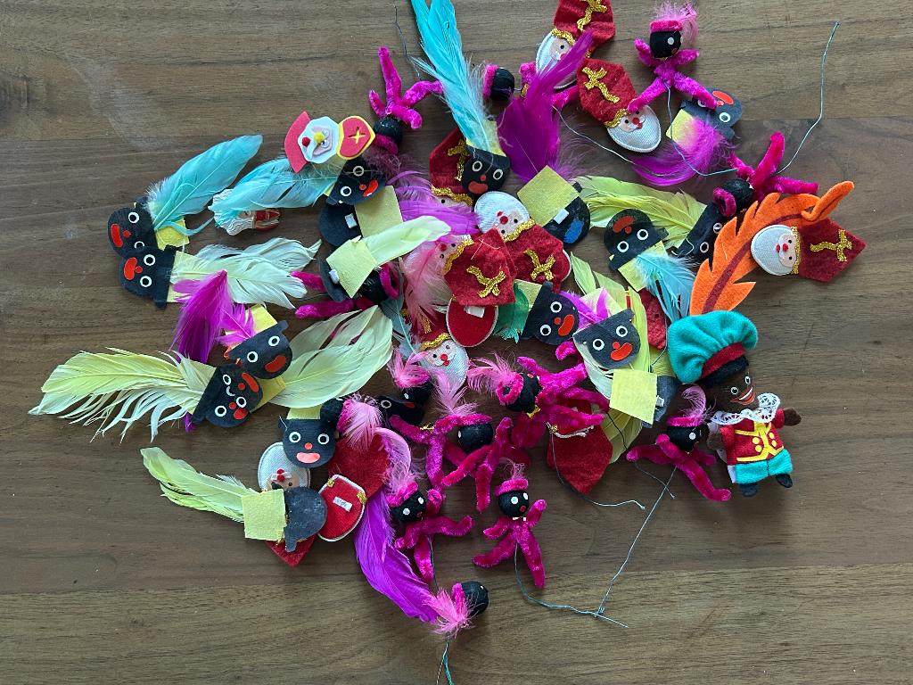 Vintage sinterklaas knutsel items oldschool, Diversen, Sinterklaas, Ophalen of Verzenden, Gebruikt