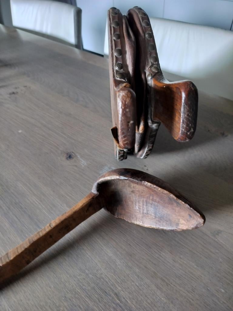 Antieke blaasbalg en scheplepel, Antiek en Kunst, Ophalen