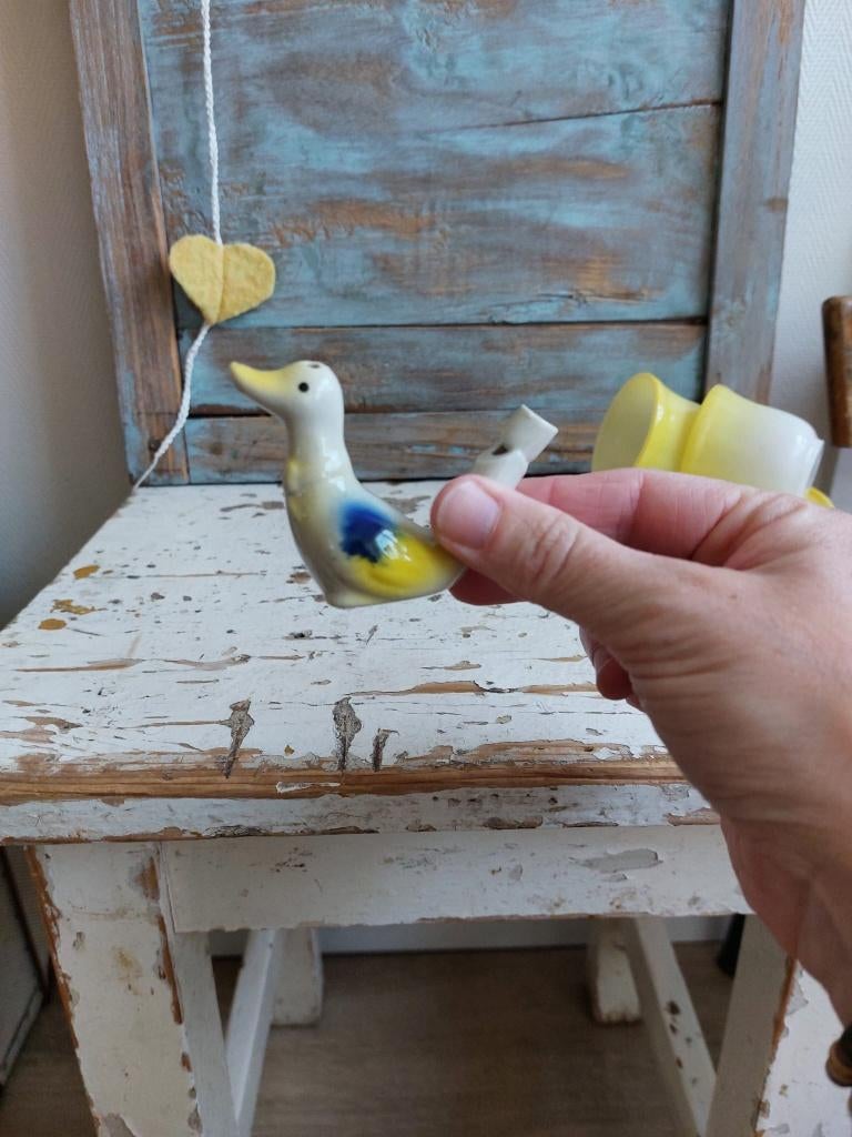 Supergaaf oud aardewerk fluitje - vogeltje, Antiek en Kunst, Ophalen of Verzenden