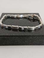 Zilveren armband 935 met zirkonia van Van Laarhoven, Met kristal, Gebruikt, Ophalen of Verzenden, Zilver