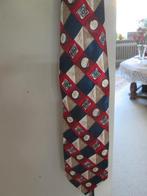 polyester stropdas.,merk Claudy Mooi vintage motief., Kleding | Heren, Stropdassen, Ophalen of Verzenden, Zo goed als nieuw, Blauw