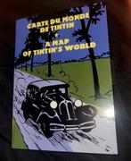 Carte du monde de Tintin / Map of Tintin's world, Verzenden, Kuifje, Zo goed als nieuw, Overige typen