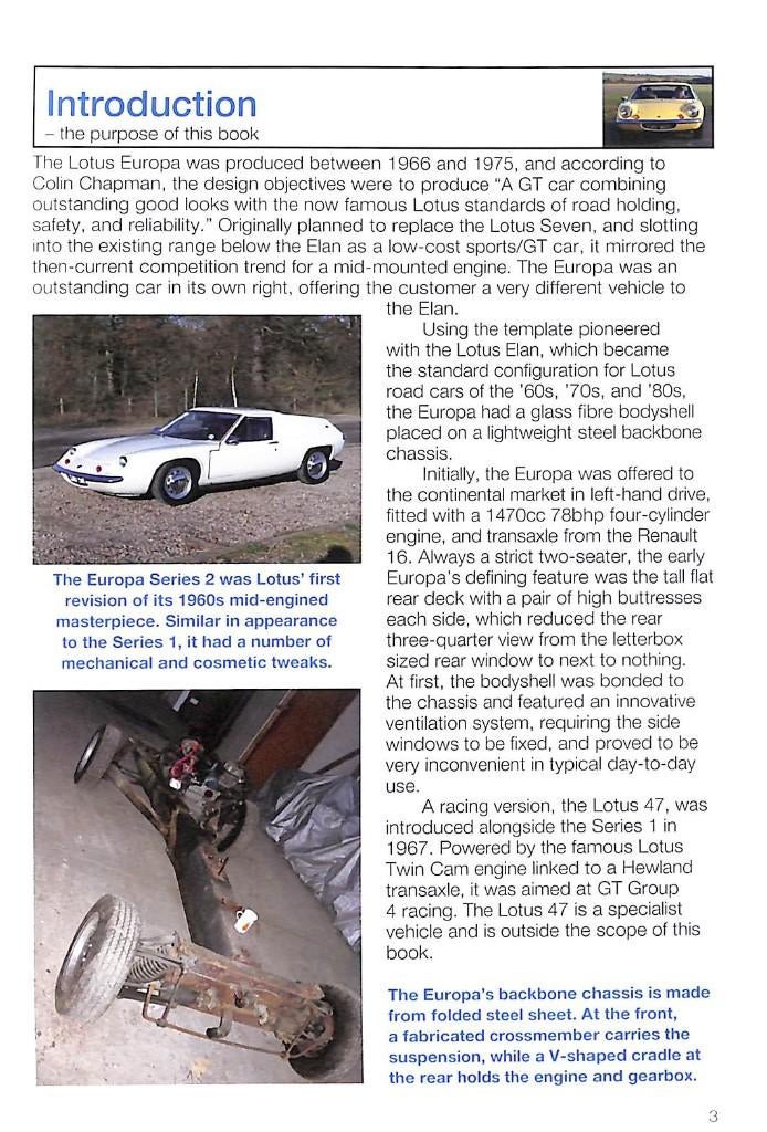 Lotus Europa, Verzenden