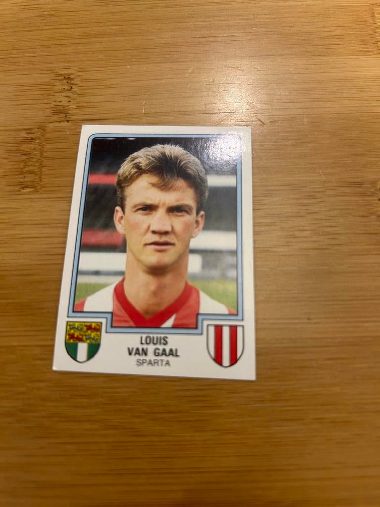 Louis van Gaal Panini Voetbal 86 Sparta Plaatje, Ophalen of Verzenden, Zo goed als nieuw, Sticker