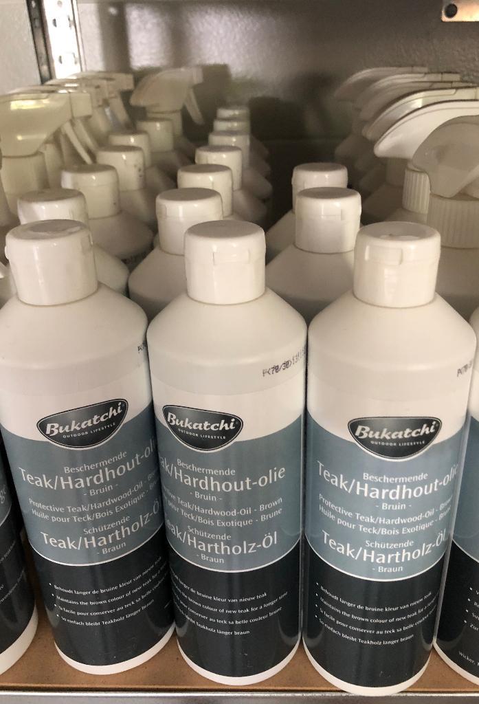 Nieuw 3 Bukatchi Teakhout Hardhout olie bruin hout teak, Huis en Inrichting, Schoonmaakartikelen, Schoonmaakmiddel, Ophalen of Verzenden