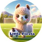 L1625 icing frosting lama voetbal 18cm eetbare taart print, Ophalen of Verzenden, Nieuw, Taarten, Versiering