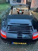 Porsche 911 3.8 Carrera 4 S Cabrio 2008 Zwart, Auto's, Porsche, Beige, Zwart, 3824 cc, Handgeschakeld