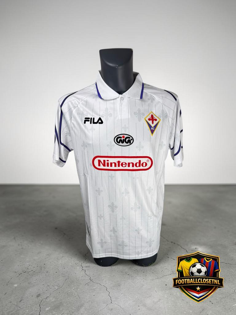 Fiorentina Retro Nintendo Fila Voetbalshirt Maat XL Nieuwsta, Wit, Ophalen of Verzenden, Voetbal, Maat 56/58 (XL)
