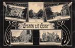 JN842 Goor Groete uit 1909, Verzamelen, Ansichtkaarten | Nederland, Verzenden, Voor 1920, Gelopen, Overijssel