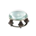 Vintage bolle vergrootglas op voet, Ophalen of Verzenden