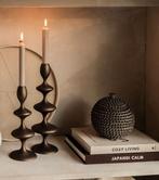 Set Kandelaar Antique Bronze 10x27 / 10,5x34,5 cm, Huis en Inrichting, Ophalen, Overige kleuren, 25 tot 50 cm, Nieuw