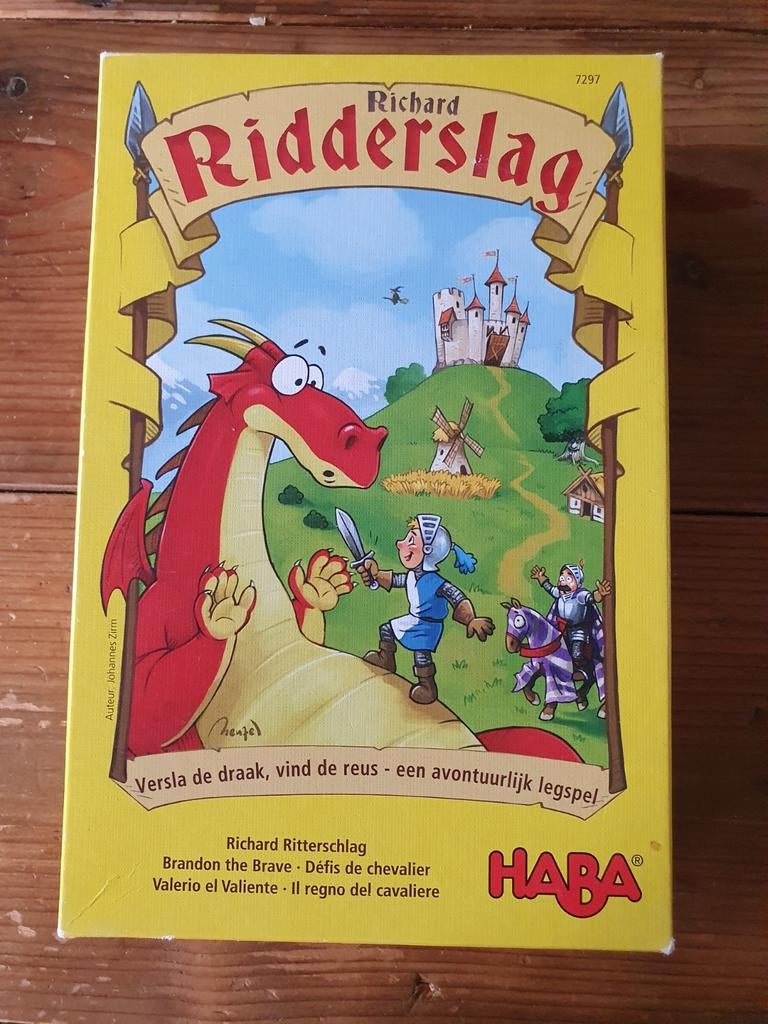 HABA Richard Ridderslag Avontuurlijk Legspel t.e.a.b, Een of twee spelers, Ophalen of Verzenden, Zo goed als nieuw, HABA