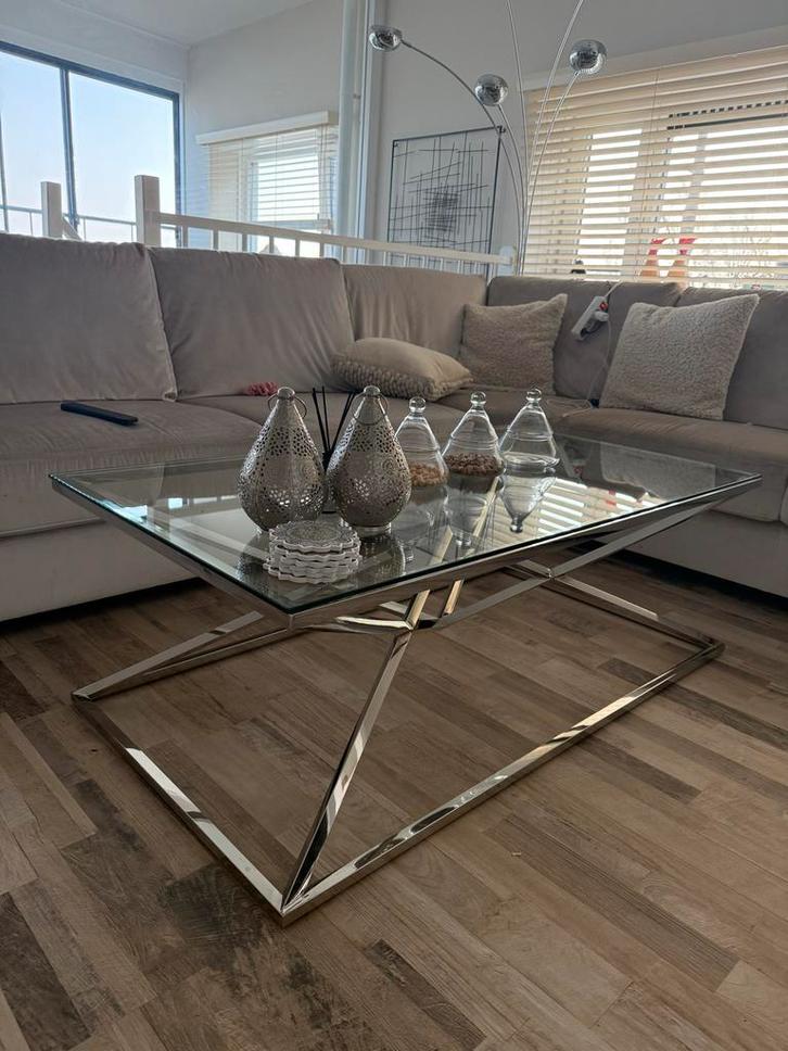 Salontafel Eric Kuster stijl - Zo goed als nieuw, Huis en Inrichting, Tafels | Salontafels, Zo goed als nieuw, Minder dan 50 cm