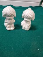 Beeldjes meisje en jongen vintage porselein, Verzamelen, Beelden en Beeldjes, Ophalen of Verzenden