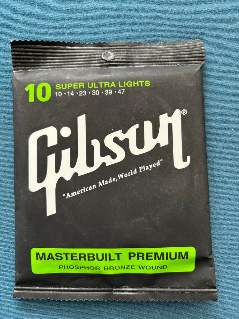 Gibson Masterbuilt Premium Bronze Snaren .010 voor Western, Muziek en Instrumenten, Ophalen of Verzenden, Nieuw, Elektrische gitaar