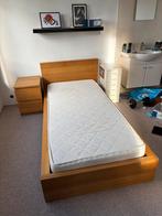 IKEA Malm bed met verstelbare lattenbodem, Ophalen, 90 cm, Eenpersoons, Bruin