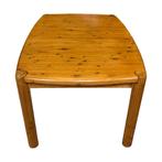 Vintage ovale eettafel pinewood verlengbaar jaren 70, Gebruikt, 100 tot 150 cm, Vintage, 200 cm of meer