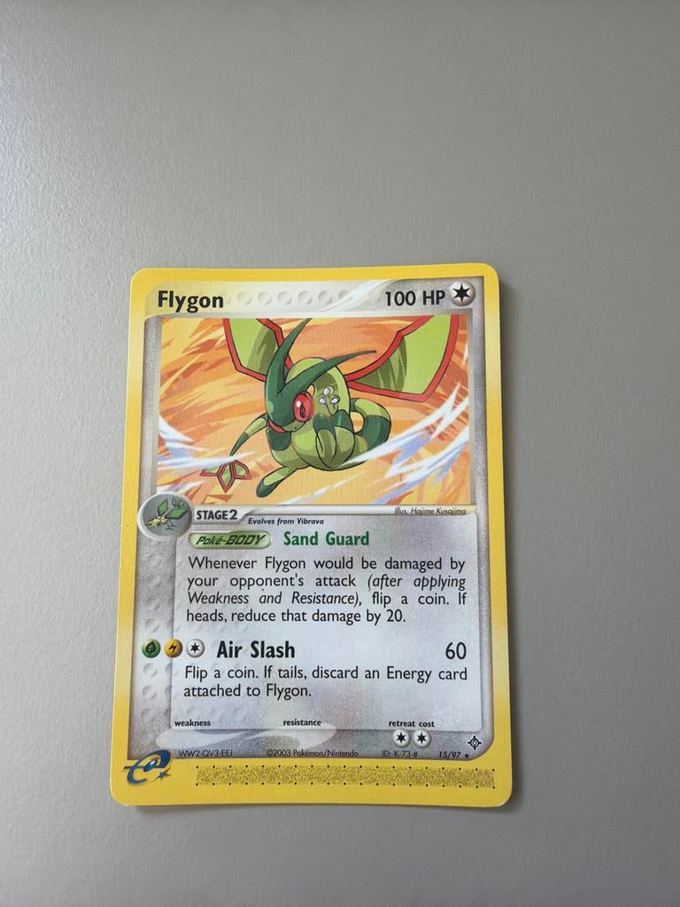 Flygon ex Dragon Pokémon kaart, Ophalen of Verzenden, Gebruikt, Losse kaart