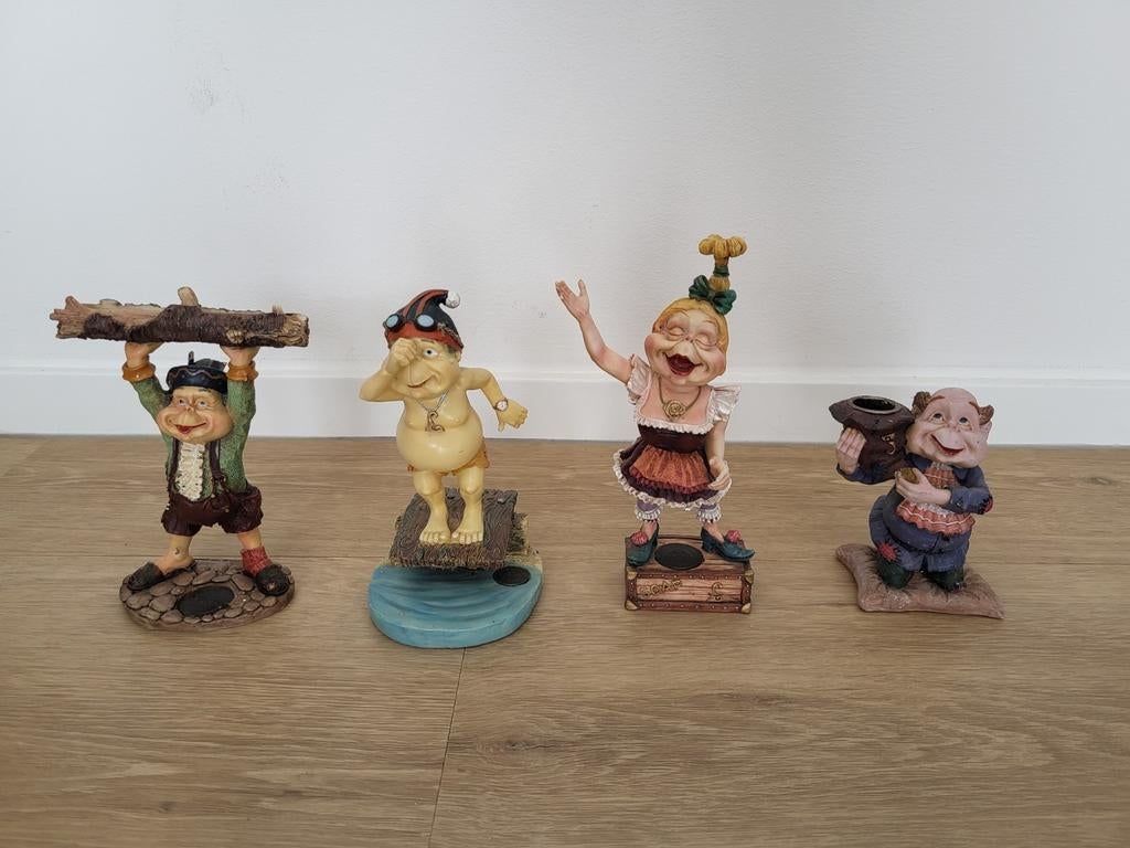 Diverse beeldjes van Het volk van Laaf (Efteling), Ophalen, Gebruikt, Beeldje of Poppetje