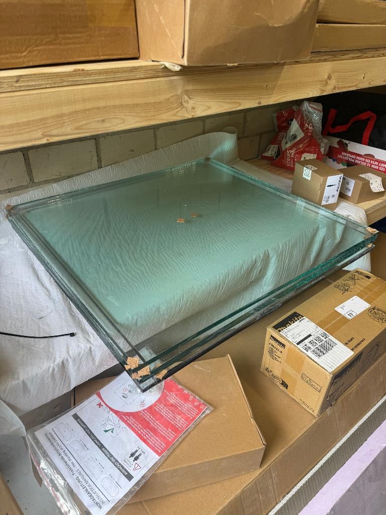 10mm dikke glasplaten aquarium maatwerk 74,7X70,2x78,2cm, Ophalen, Nieuw, Leeg aquarium