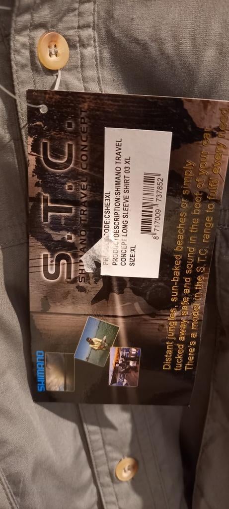 Shimano S.T.C Overhemd XL, Shimano, Overige typen, Nieuw, Ophalen of Verzenden