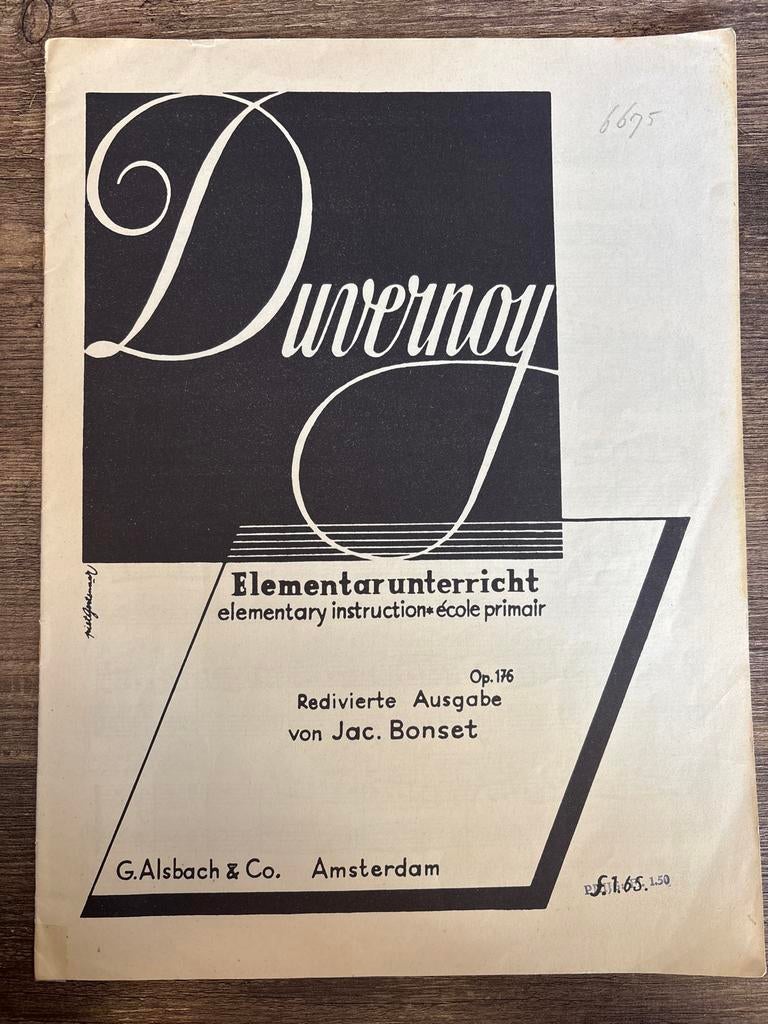 Duvernoy Elementarunterricht Op. 176 bladmuziek, Gebruikt, Klassiek, Les of Cursus, Ophalen of Verzenden