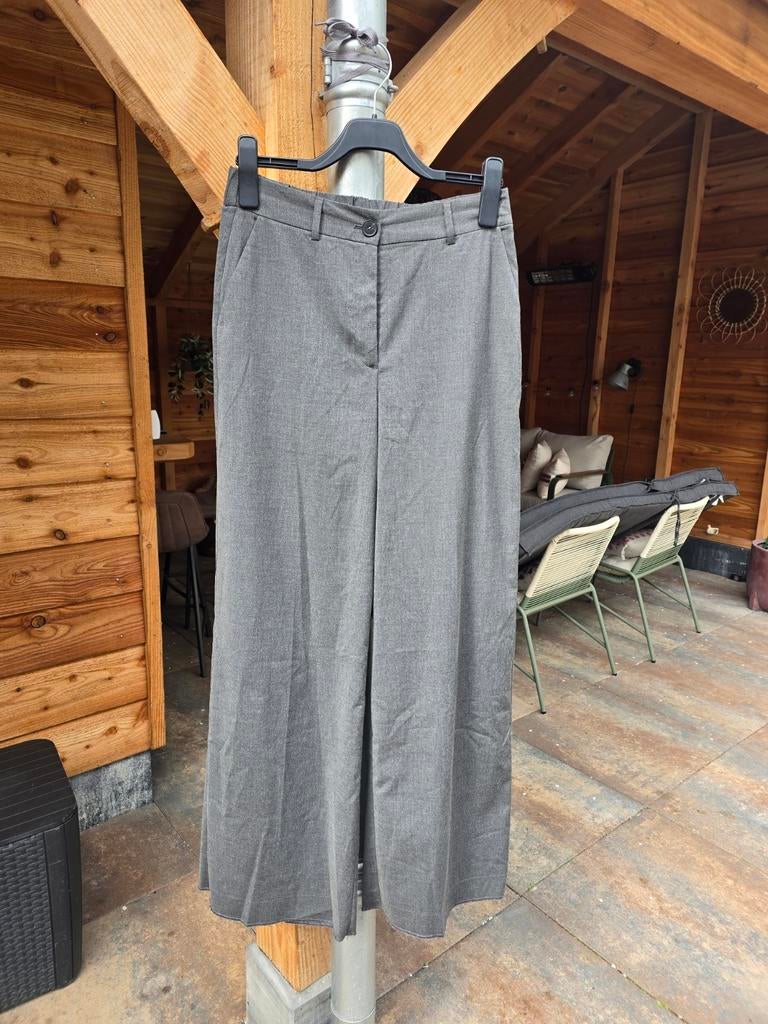 Co'couture chique grijze palazzo wijde broek maat 38 M, Kleding | Dames, Broeken en Pantalons, Maat 38/40 (M), Ophalen of Verzenden