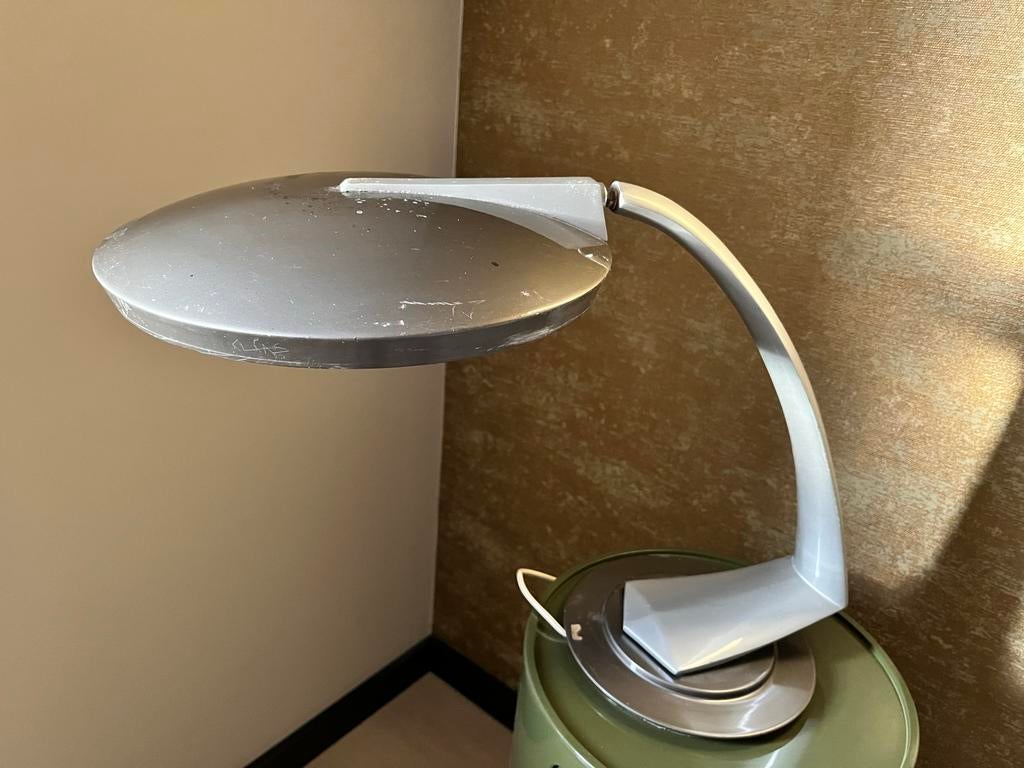 Fase Boomerang 2000 tafellamp, Ophalen of Verzenden, Gebruikt, Metaal, Minder dan 50 cm