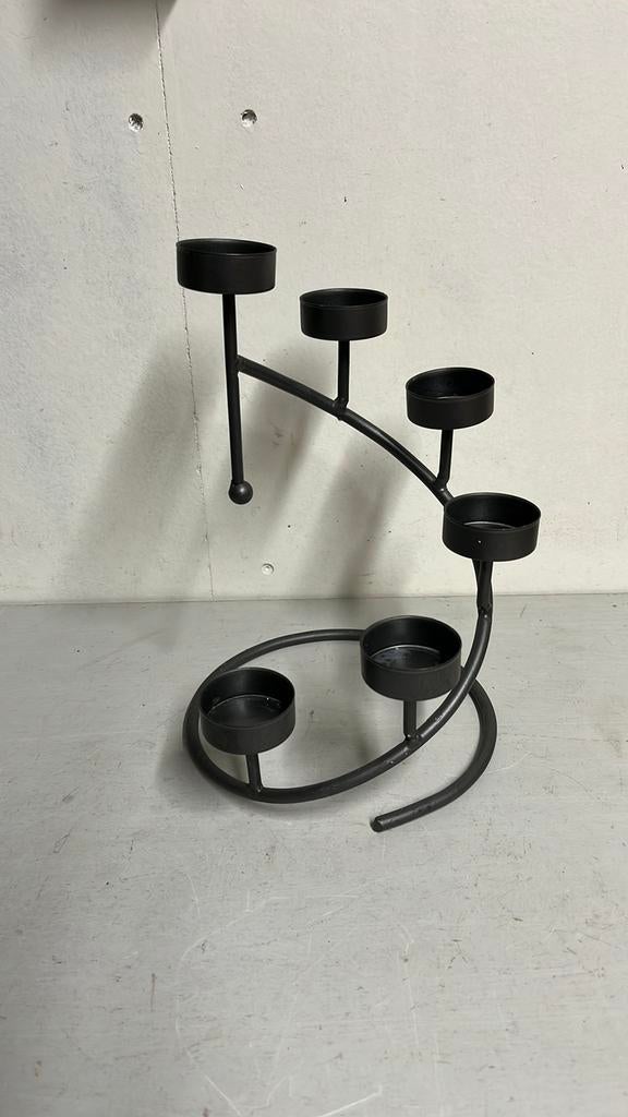 Metalen Spiraalvormige houder voor waxinelichtjes, Ophalen of Verzenden, Metaal, Minder dan 25 cm