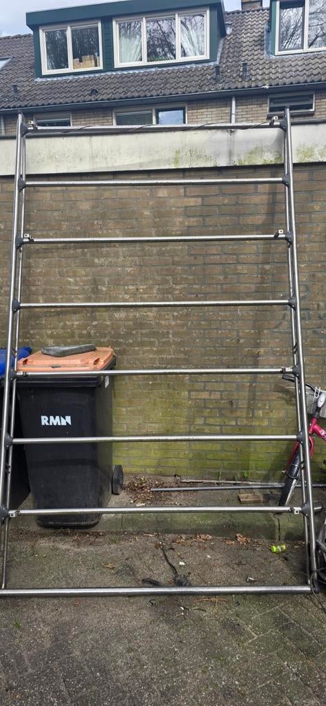 Imperial RVS dakdrager met ladderrol opel vivaro l1, Auto diversen, Dakdragers, Ophalen, Gebruikt