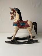 Vintage houten hobbelpaard - Handgeschilderd, Antiek en Kunst, Ophalen of Verzenden
