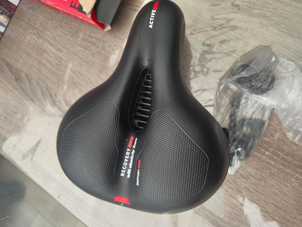 Comfortabel fietszadel met Active Zone en Recovery Zone, Elektrische fiets, Ophalen of Verzenden, Nieuw, Kunststof