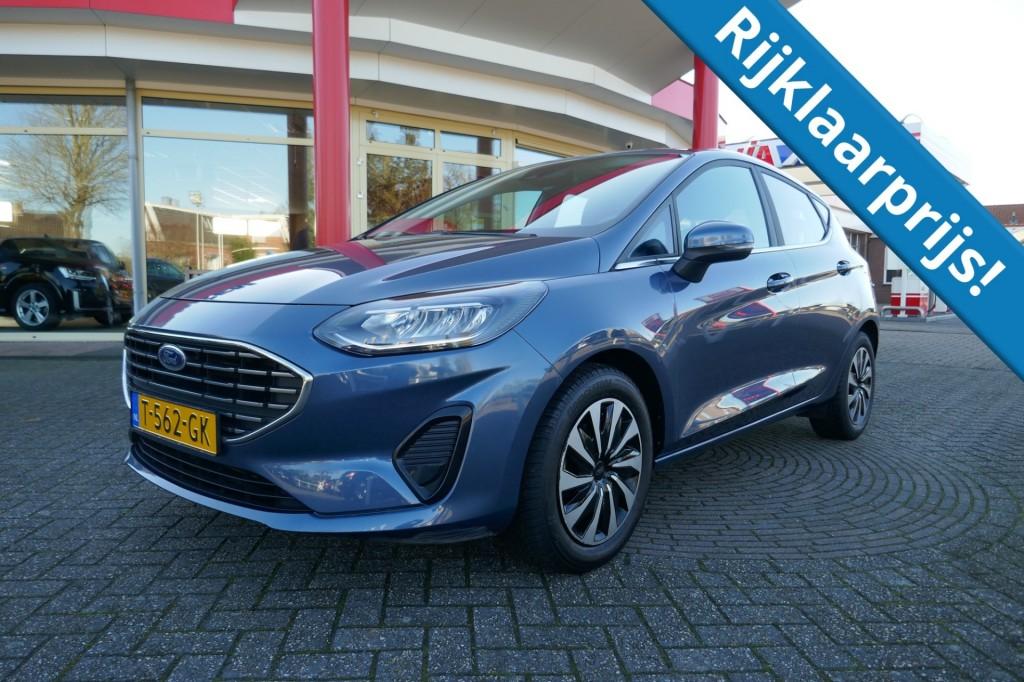 Ford FIESTA 1.0 ECOB.HYBRID TITANIUM  125 PK  LAD/NAVIGATIE/, 125 pk, Gebruikt, Huisgarantie, Blauw