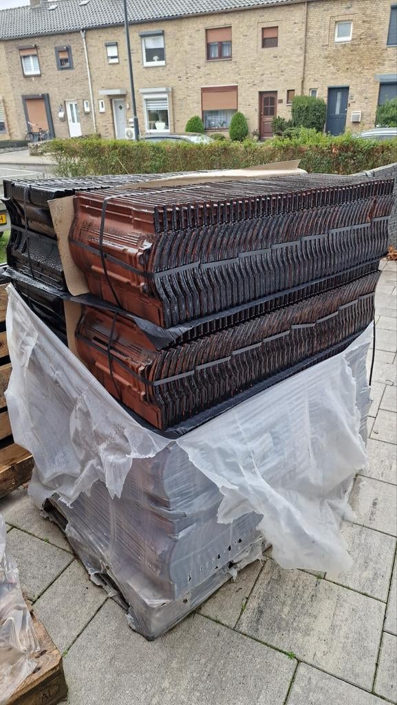 480x VHV Vario dakpannen, zwart verglaasd (per 6 verpakt), Ophalen