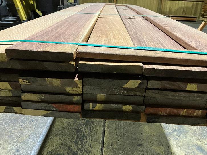 Hardhout-Cumaru–vlonderplanken-terrasplanken-planken-vlonder, Tuin en Terras, Terrasdelen en Vlonders, Nieuw, Hout, Ophalen