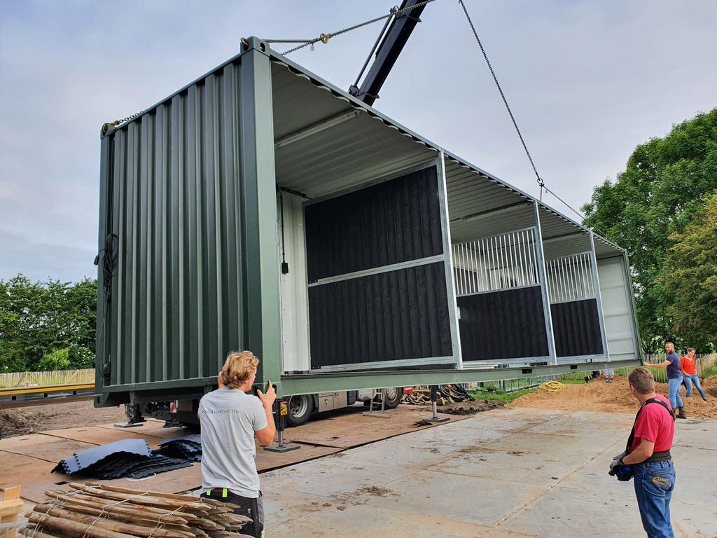 Dubbele stalcontainer!