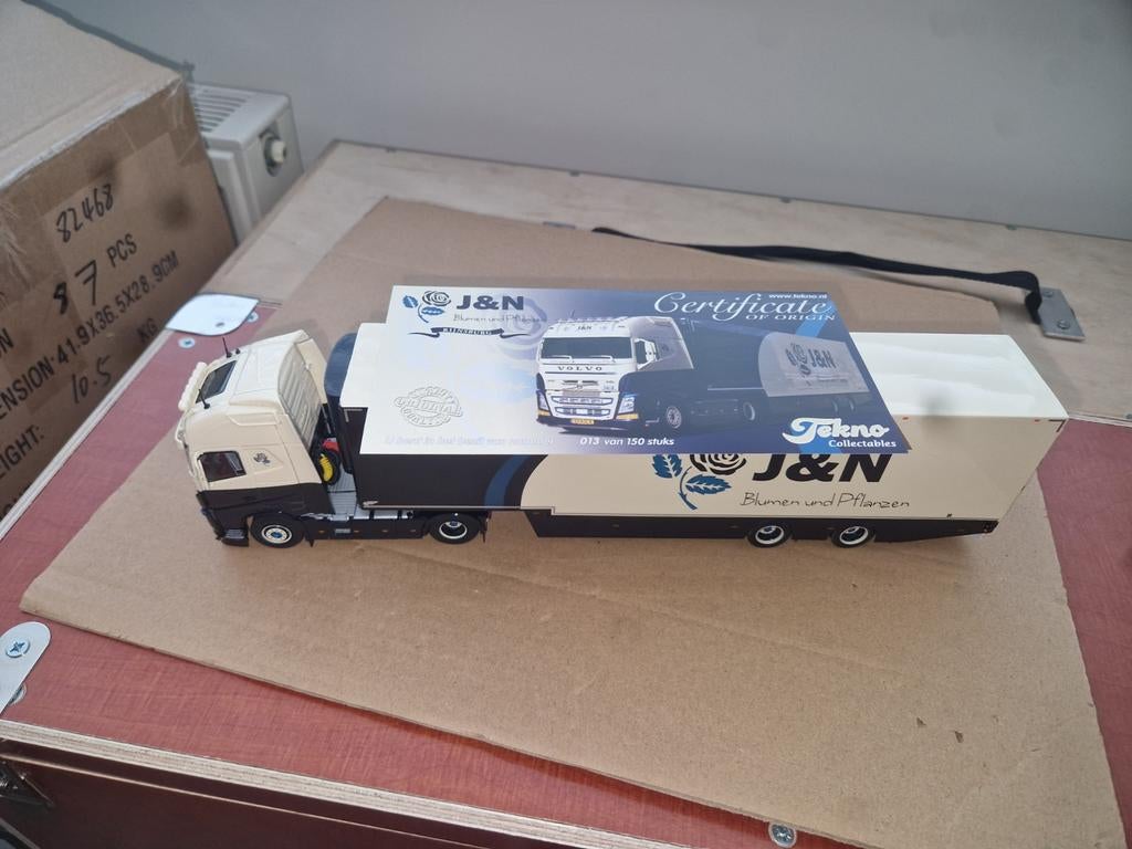 Tekno Volvo J&N Blumen und Pflanzen - Nieuw in doos!, Ophalen of Verzenden, Nieuw, 1:9 t/m 1:12, Bus of Vrachtwagen