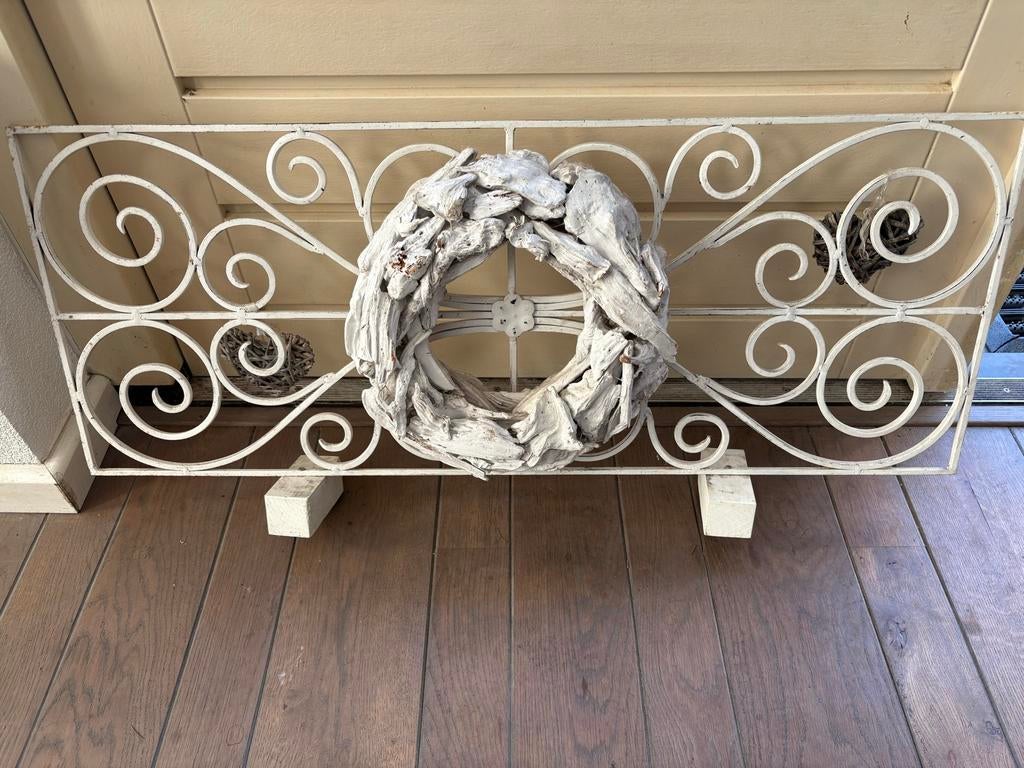 Brocante sierrek wit metaal, Ophalen