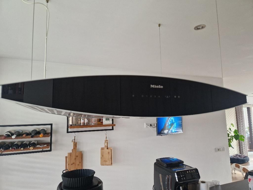 Miele afzuigkap, Witgoed en Apparatuur, Afzuigkappen, Ophalen, Gebruikt, Eilandschouwkap, Vrijstaand