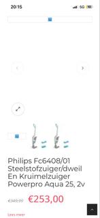 Philips FC6408/01 Steelstofzuiger/dweil Powerpro Aqua 25, Ophalen of Verzenden, Gebruikt, Reservoir, Stofzuiger