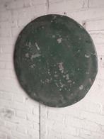 Grote groene zinken schild tafelblad bord, Ophalen of Verzenden