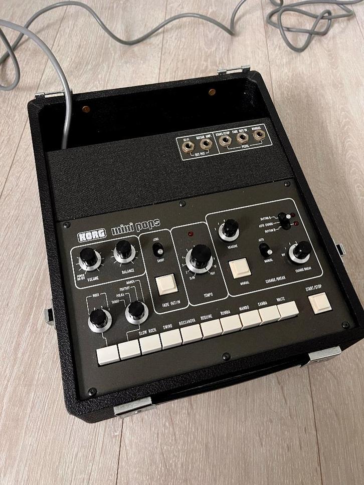 Korg Mini-Pops SR 120 in zeer goede staat!, Muziek en Instrumenten, Drumcomputers, Gebruikt, Korg, Ophalen of Verzenden