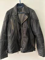Guess Heren Leren Jas - Zwart, Maat S, Ophalen of Verzenden, Gedragen, Maat 46 (S) of kleiner, Zwart