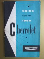 1958 Chevrolet owner's manual, Engels, Ophalen of Verzenden